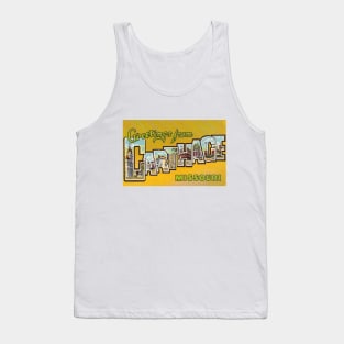 Greetings from Carthage, Missouri - Vintage Large Letter Postcard Tank Top